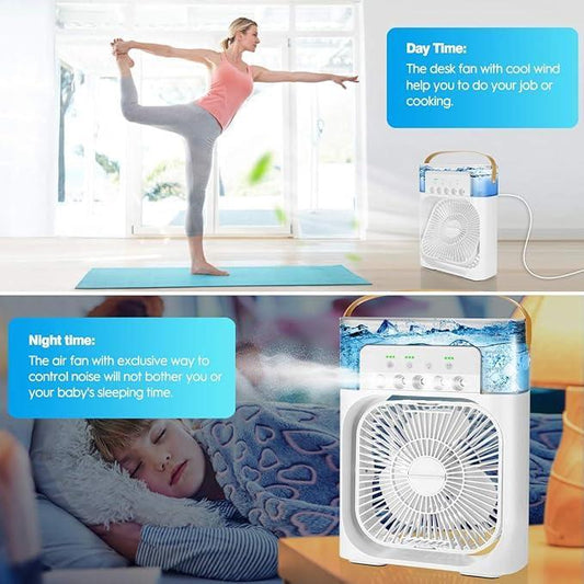 2 Pcs Mini Air Cooler - Versatile, Efficient Cooling for Any Space